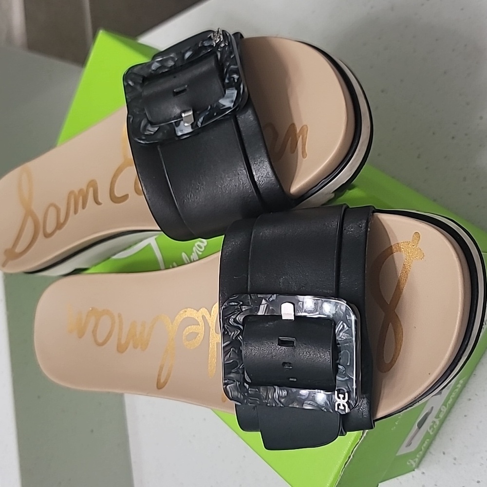 Sam Edelman Sandals | Black Leather | Pre-loved | Great Condition | Comfortable